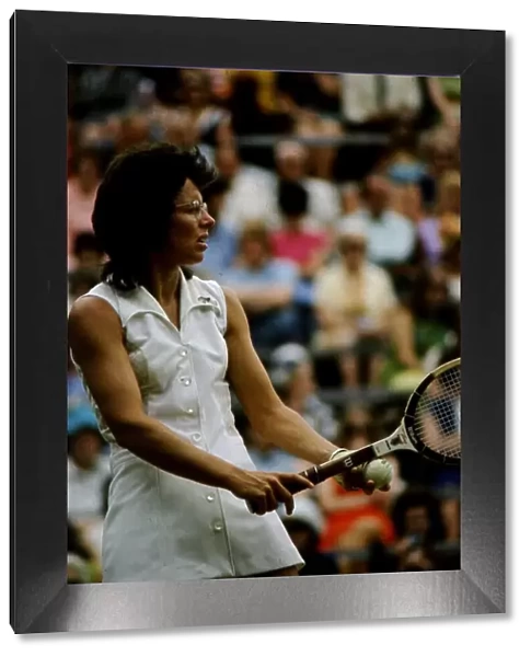Billie Jean King Tennis player at the 1973 Wimbledon championships
