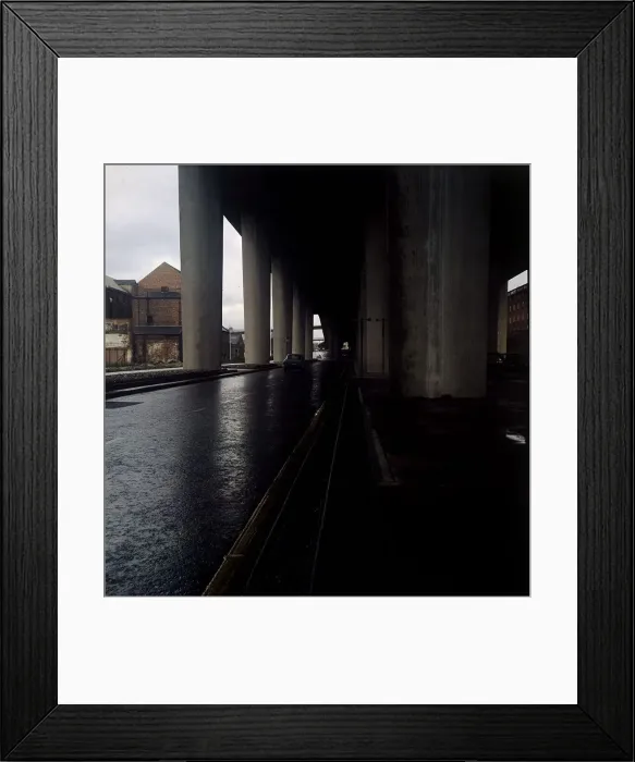 Framed Print : Bridge over River Clyde Glasgow Scotland 1971