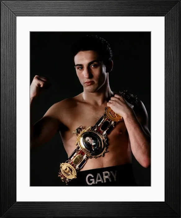 Framed Print : Gary Jacobs with his British Title Belt draped over his shoulder boxing Circa Framed Print : Gary Jacobs with his British Title Belt draped over his shoulder boxing Circa