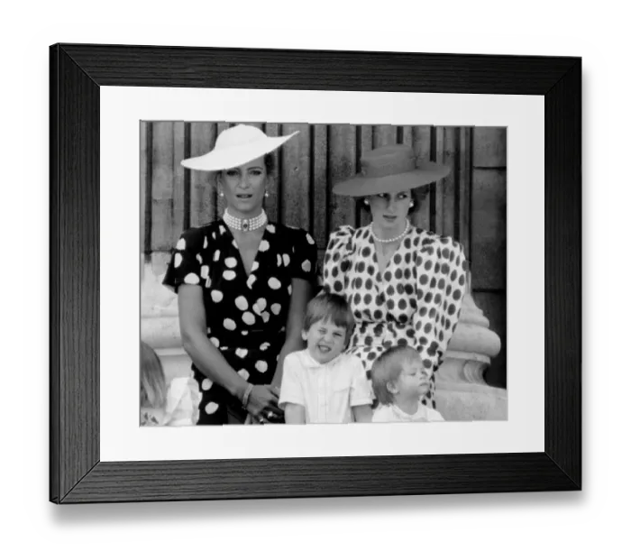 Framed Print : Princess Diana with Princess Michael of Kent, Prince William Framed Print : Princess Diana with Princess Michael of Kent, Prince William