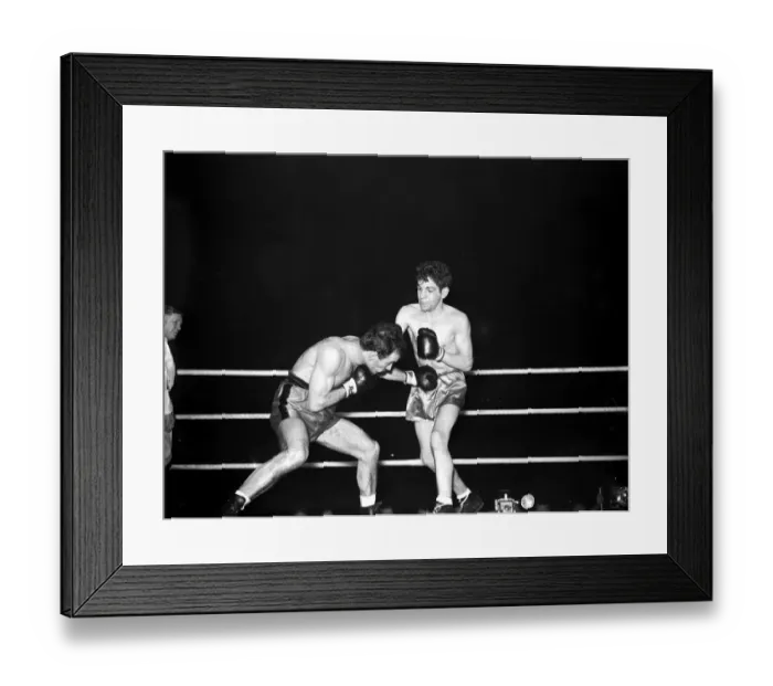 Framed Print : Dai Dower (right) v Nazzareno Gianelli Framed Print : Dai Dower (right) v Nazzareno Gianelli