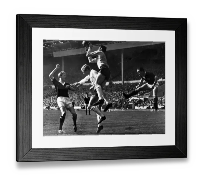 Framed Print : England v Scotland homeinternational at Wembley Stadium April 1963