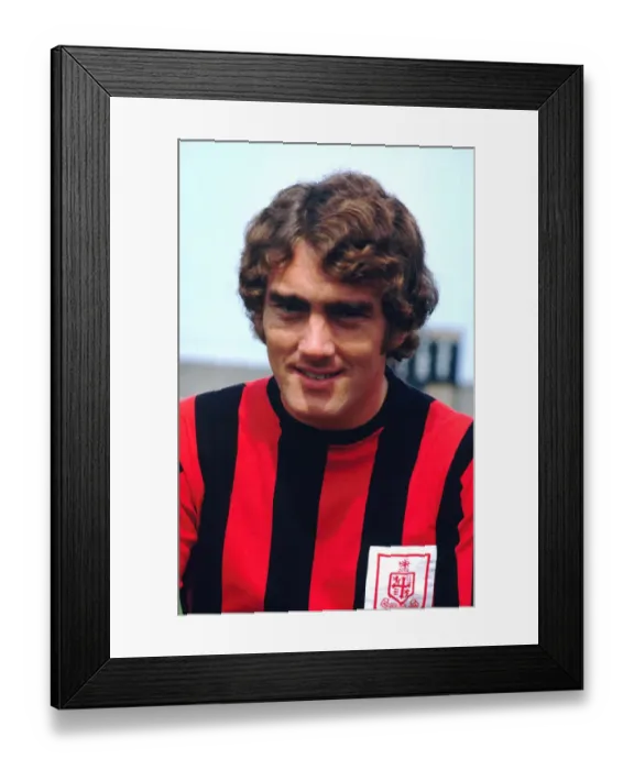 Framed Print : Bournemouth footballer Ted McDougall July 1971 Framed Print : Bournemouth footballer Ted McDougall July 1971