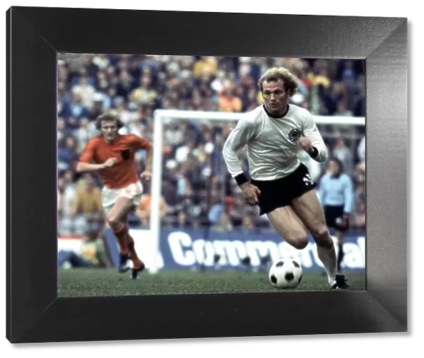 Uli Hoeness (West Germany) in World Cup Final 1974 against Holland the final