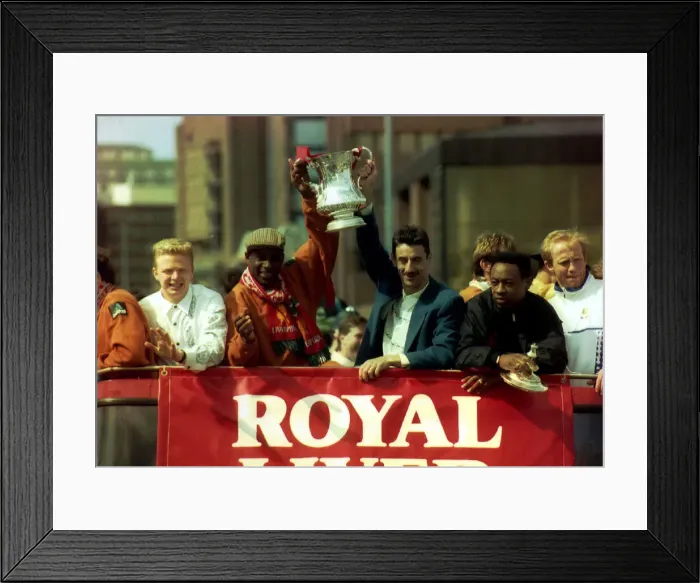 Framed Print : Michael Thomas, who scored the opening goal of the 1992 FA Cup Final which saw Liverpool