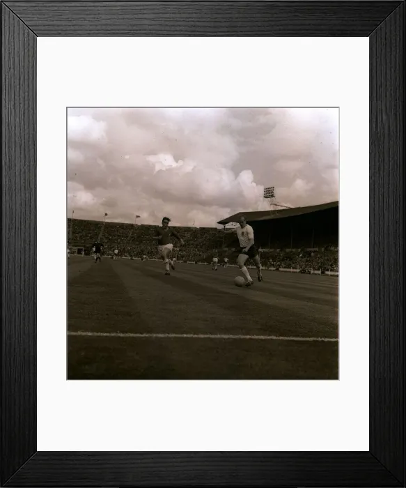 Framed Print : England v Switzerland football match, international friendly at Wembley Stadium May 1962 Framed Print : England v Switzerland football match, international friendly at Wembley Stadium May 1962