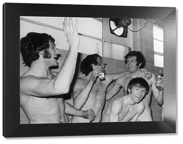 Everton v. Liverpool. Liverpool players enjoy their bath after the game