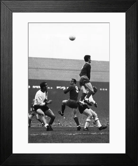Framed Print : European Cup. Liverpool 3 v. Inter Milan 1. Panic in the goalmouth