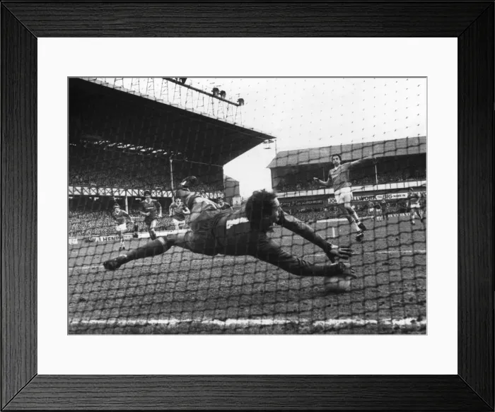 Framed Print : Everton v Liverpool, league match at Goodison park March 1984