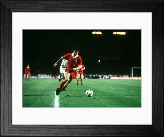 Framed Print : Ian Rush Liverpool in action during the 1984 European cup Final in Rome, Italy Framed Print : Ian Rush Liverpool in action during the 1984 European cup Final in Rome, Italy