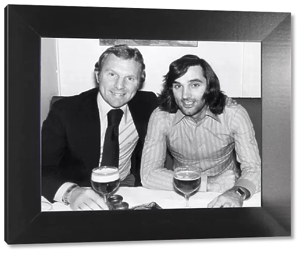 George Best of Fulham celebrating after being fined only £75 by the F. A