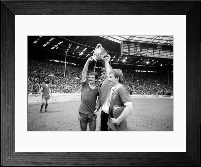 Framed Print : 1982 League Cup Final at Wembley Stadium. Liverpool 3 v Tottenham Hotspur 1