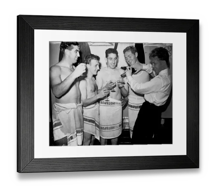 Framed Print : English League Division One match at White Hart Lane Tottenham Hotpsur 6 v Aston