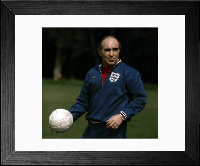Framed Print : Sir Alf Ramsey former England manager. December 1974 Framed Print : Sir Alf Ramsey former England manager. December 1974
