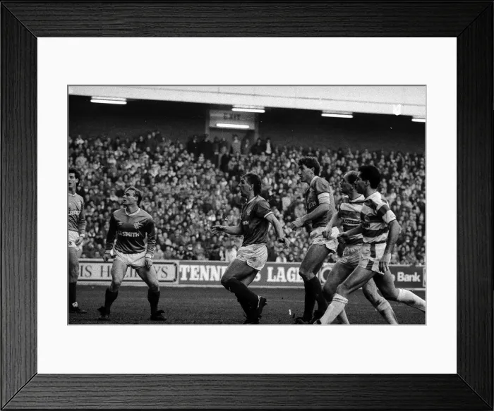 Framed Print : Rangers versus Hamilton Accies January 1987 Dave McPherson, Robert Fleck Framed Print : Rangers versus Hamilton Accies January 1987 Dave McPherson, Robert Fleck