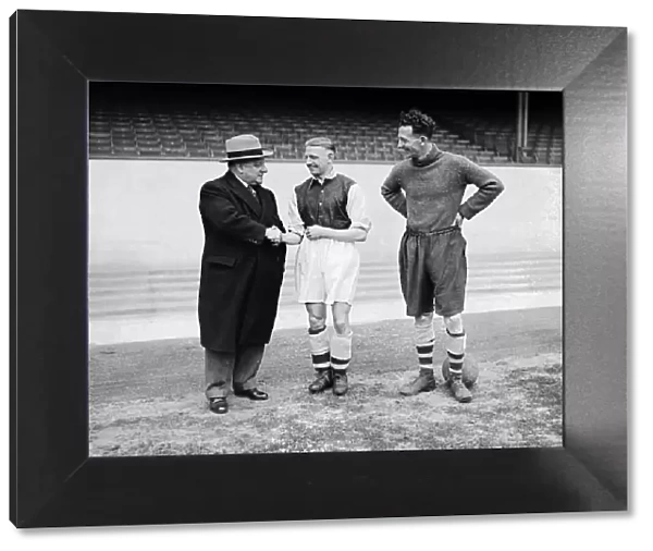 Arsenal Football Club Manager, George Allison and centre half, Herbie Roberts