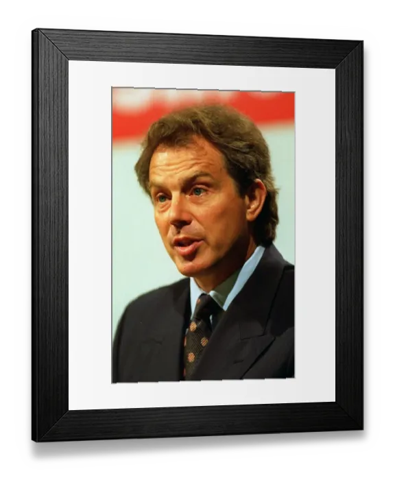 Framed Print : Tony Blair MP Labours Opportunities For Business Conference. September 1996 Framed Print : Tony Blair MP Labours Opportunities For Business Conference. September 1996
