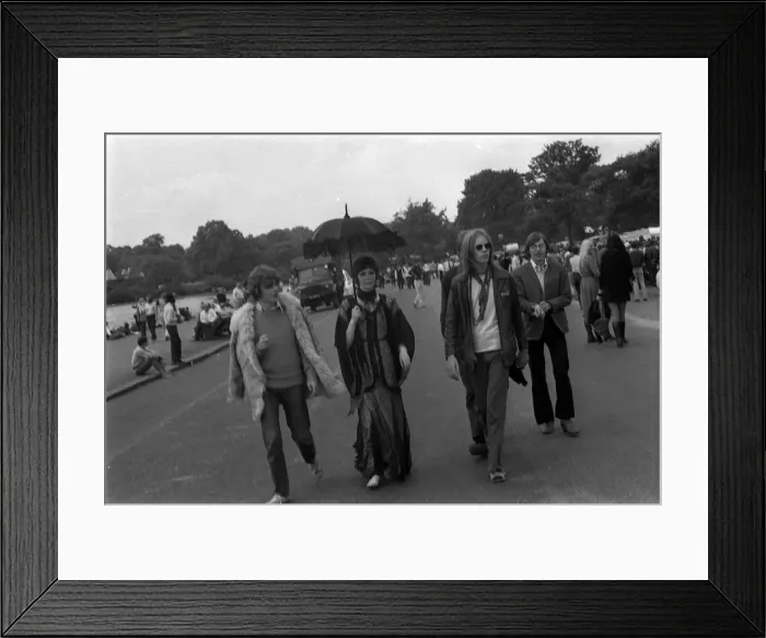 Framed Print : Hyde Park concert 1969 Framed Print : Hyde Park concert 1969