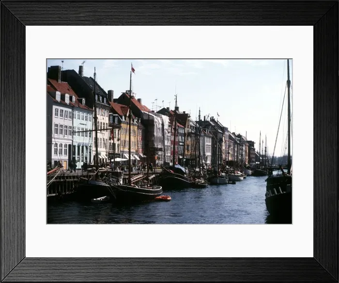 Framed Print : Nyhaven Copenhagen Denmark