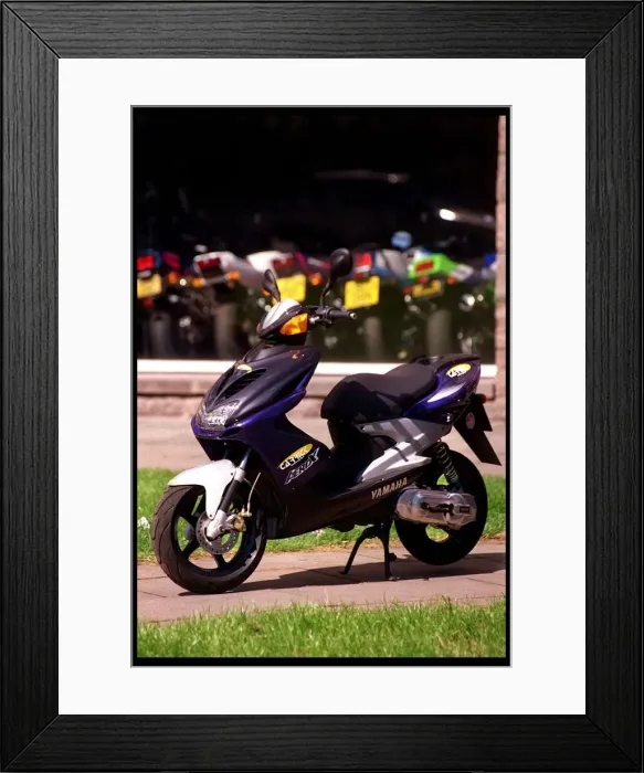 Framed Print : Yamaha Aerox scooter motorbike June 1998 Framed Print : Yamaha Aerox scooter motorbike June 1998