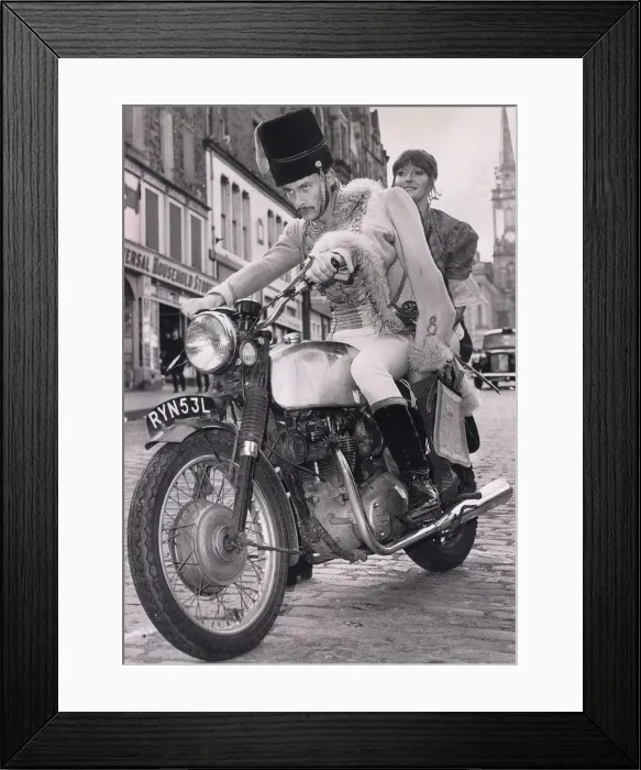 Framed Print : Patrick Malahide January 1974 Actor is a hassar in a hurry Pictured wearing Framed Print : Patrick Malahide January 1974 Actor is a hassar in a hurry Pictured wearing