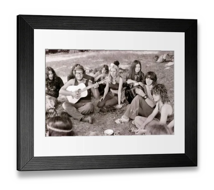 Framed Print : Hippy Festival Windsor Great Park August 1972 Groups of hippies from all Framed Print : Hippy Festival Windsor Great Park August 1972 Groups of hippies from all