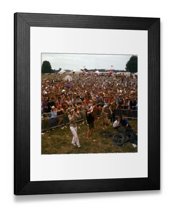 Framed Print : Festival of the Flower Children at Woburn Abbey Hippies dancing