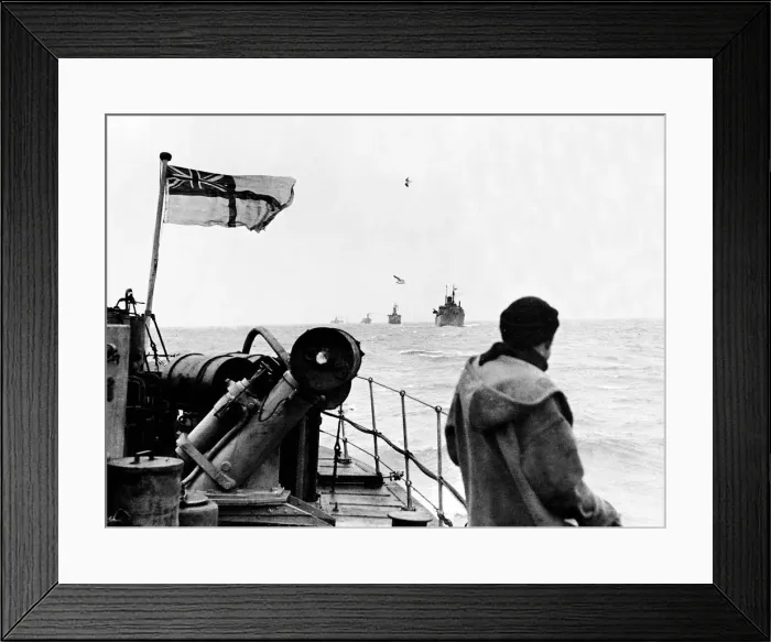 Framed Print : WW2 Hunter Ships on the lookout for German U-Boats Framed Print : WW2 Hunter Ships on the lookout for German U-Boats