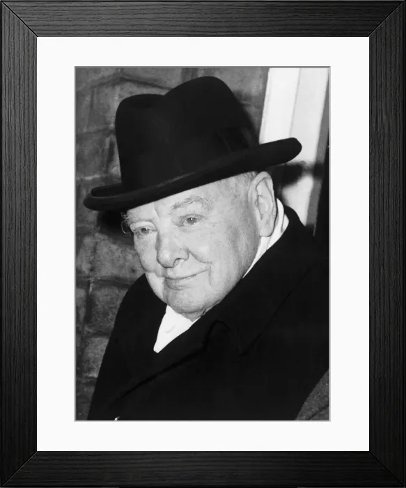 Framed Print : Former British Prime Minister Sir Winston Churchill, photographed in January 1961 Framed Print : Former British Prime Minister Sir Winston Churchill, photographed in January 1961