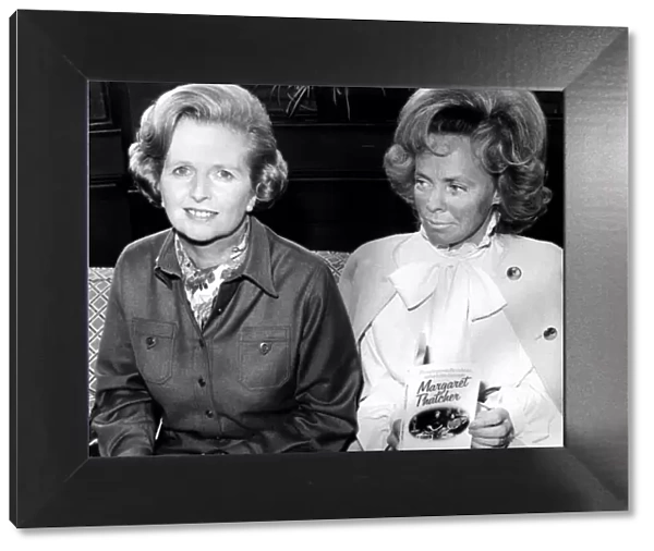 Maggie Thatcher PM November 1978 with Author Tricia Murray
