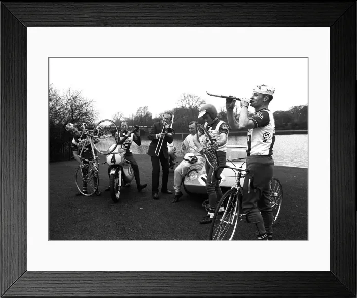 Framed Print : Chris Barber March 1969 Famous band leader and trombon player is a very keen racing Framed Print : Chris Barber March 1969 Famous band leader and trombon player is a very keen racing