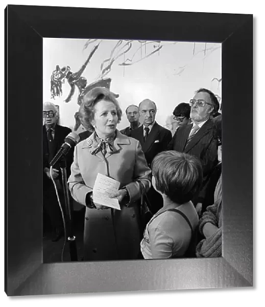 Margaret Thatcher visits East End of London 1980