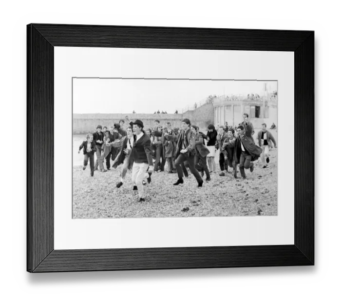 Framed Print : mods and rockers