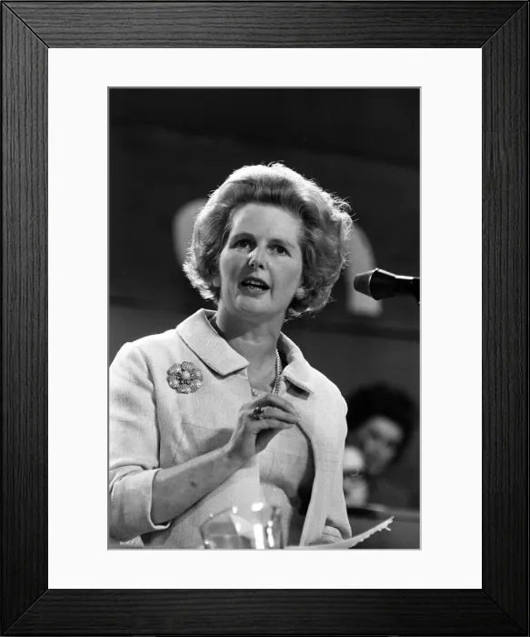 Framed Print : Margaret Thatcher Oct 1967 making speech at the Conservative Party Conferance Framed Print : Margaret Thatcher Oct 1967 making speech at the Conservative Party Conferance
