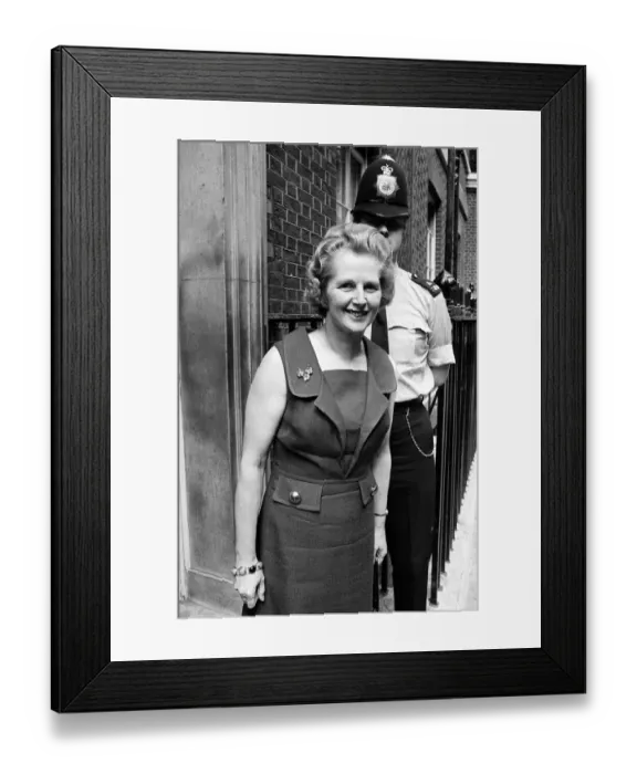 Framed Print : Margaret Thatcher June 1970 arriving at Downing Street for the first time as minister of