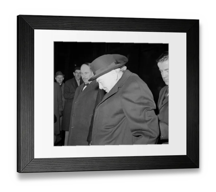 Framed Print : Winston Churchill MP at the House of Commons February 1963