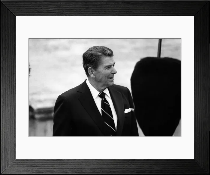 Framed Print : Ronald Reagan, President of the United States of America 1984 - state visit to Britain Framed Print : Ronald Reagan, President of the United States of America 1984 - state visit to Britain