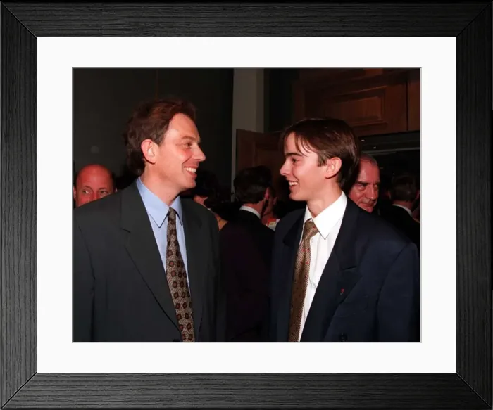 Framed Print : Tony Blair Labour Leader MP at the Grand Hotel Daily Mirror Reception meeting 17 year old Framed Print : Tony Blair Labour Leader MP at the Grand Hotel Daily Mirror Reception meeting 17 year old