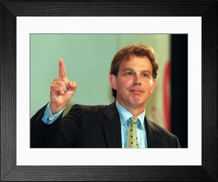 Framed Print : Tony Blair Labour Leader MP after giving his keynote speech at the Labour Party Framed Print : Tony Blair Labour Leader MP after giving his keynote speech at the Labour Party
