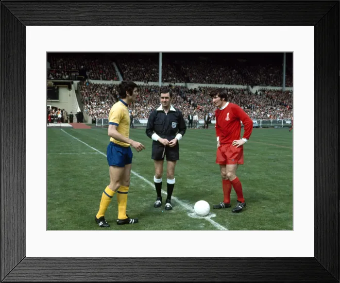 Framed Print : FA Cup Final at Wembley Stadium Arsenal 2 v Liverpool 1 Captain of Liverpool