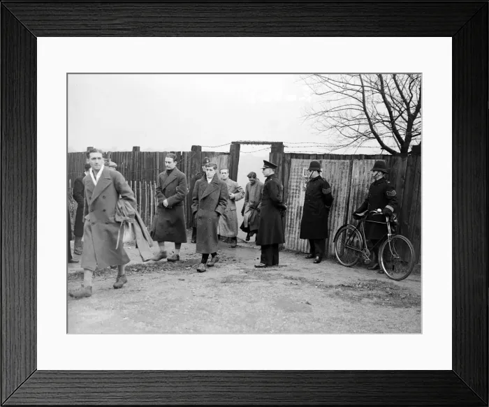 Framed Print : The German football team, in Britain for match against the England team Framed Print : The German football team, in Britain for match against the England team