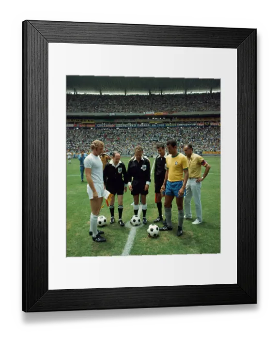 Framed Print : World Cup Group 3 match at Guadalajara, Mexico England 0 v Brazil 1 The two Framed Print : World Cup Group 3 match at Guadalajara, Mexico England 0 v Brazil 1 The two