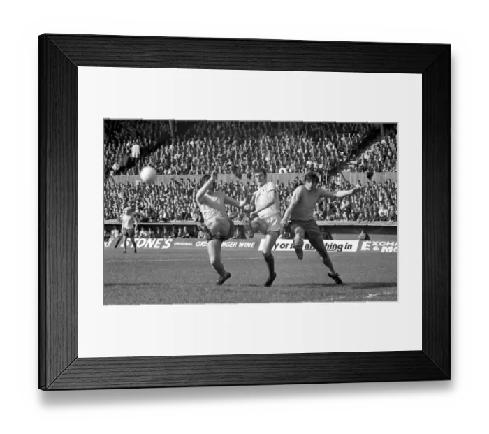 Framed Print : Coventry City Fc v Everton. Legs up as Neil Martin (centre Framed Print : Coventry City Fc v Everton. Legs up as Neil Martin (centre