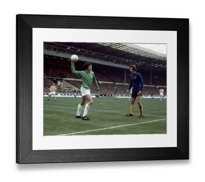 Framed Print : League Cup Final at Wembley Stadium Stoke City 2 v Chelsea 1 Stoke goalkeeper