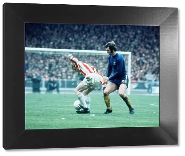 1972 League Cup Final at Wembley. Stoke City 2 v Chelsea 1