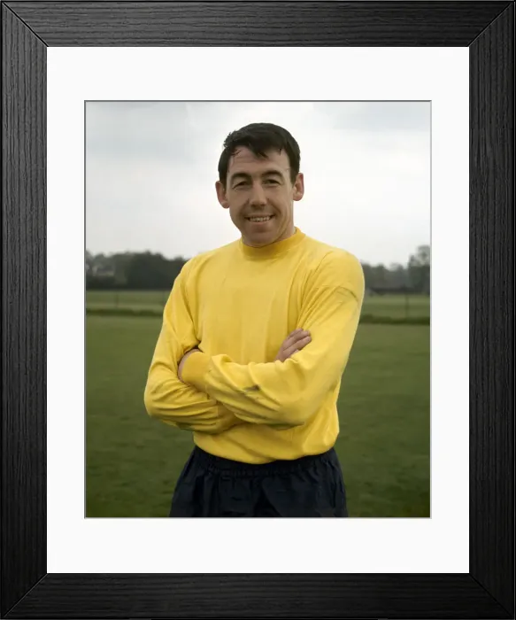 Framed Print : England footballer Gordon Banks during training at Roehampton May 1966 Framed Print : England footballer Gordon Banks during training at Roehampton May 1966