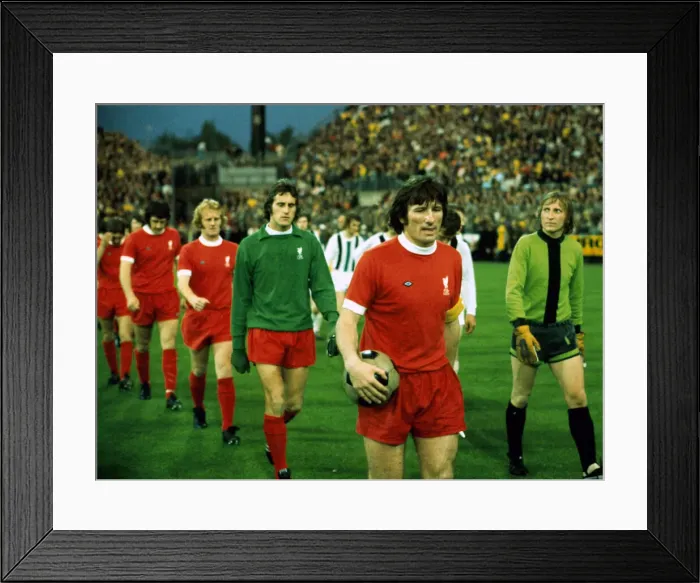 Framed Print : UEFA Cup Final Second Leg match in Munich Borussia Munchengladbach 2 v Liverpool 0