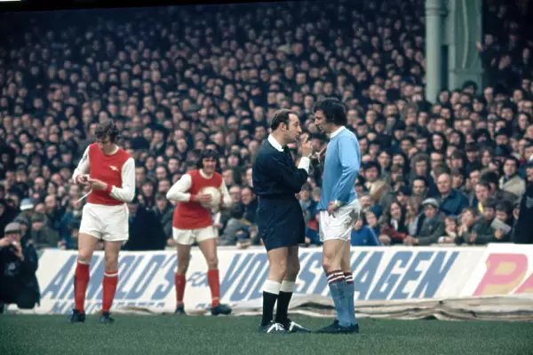 English League Division One match at Maine Road Manchester City 2 v Arsenal 0