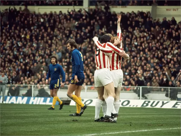 League Cup Final at Wembley Stadium Stoke City 2 v Chelsea 1 Stokes Terry