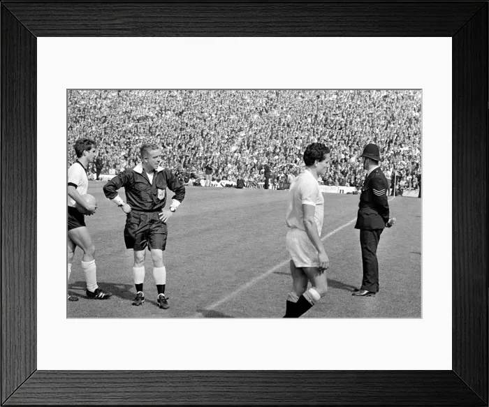Framed Print : World Cup Quarter Finals 1966 West Germany versus Uruguay 24